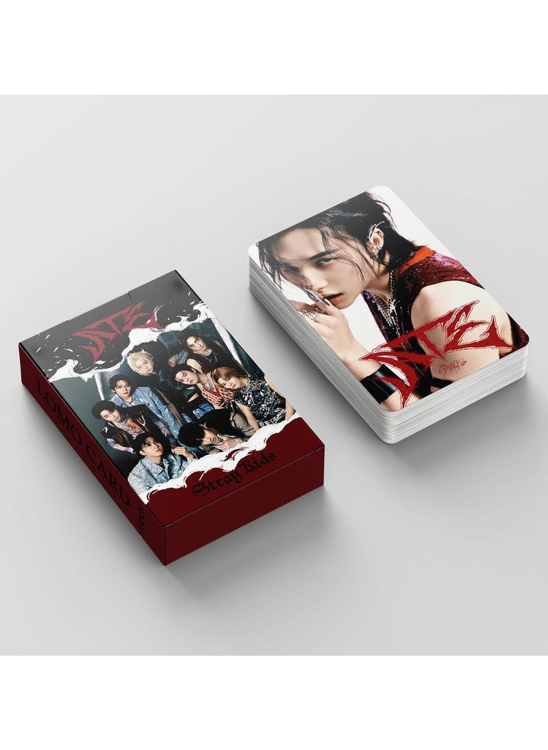 إيهوم - بطاقة لومو مكونة من 55 قطعة من ألبوم Stray Kids الجديد مجموعة الأجهزة الطرفية ATE - Image 1