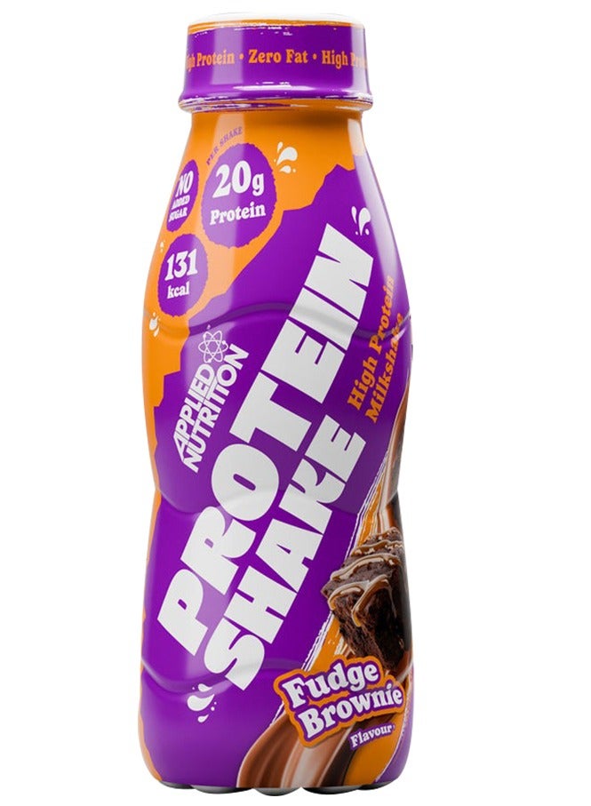 Applied Nutrition High Protein Shake, High Protein, Low Fat, Suitable For Vegetarians, Fudge Brownie Flavor, 330 Ml