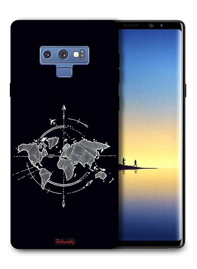 Tolwak Samsung Galaxy Note 9 Protective Case Cover Compass Art  - Image 1