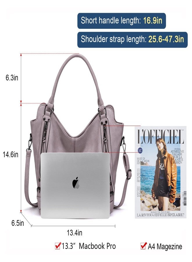 Realer Tote Bag for Women PU Leather Shoulder Bags Fashion Hobo Bags Large Purse and Handbags with Adjustable Shoulder Strap - Image 5