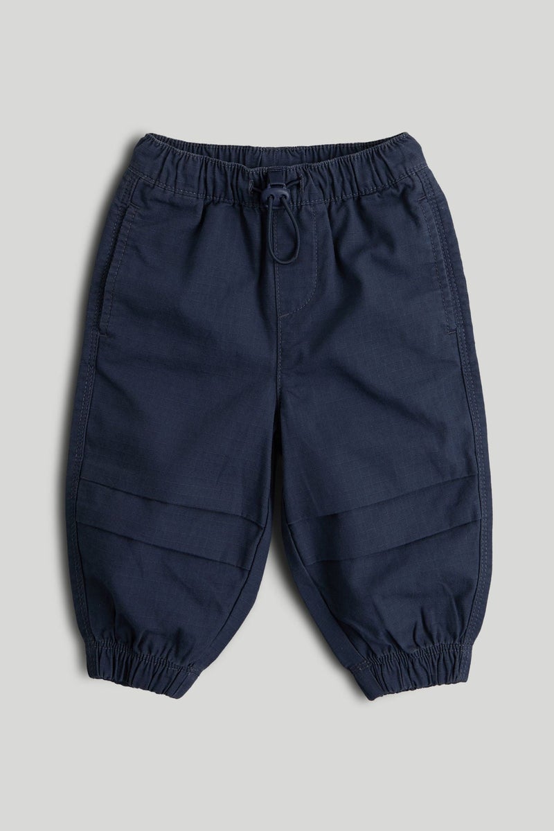mothercare Navy Ripstop Trousers - Image 1