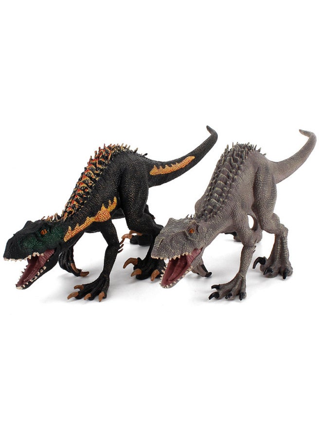 Generic - Supply Simulation Jurassic Dinosaur Model Tyrannosaurus Dragon Fast Raptors TPR Desktop Static Ornaments-Color:ZQDSL33-B Model 210g - Image 1