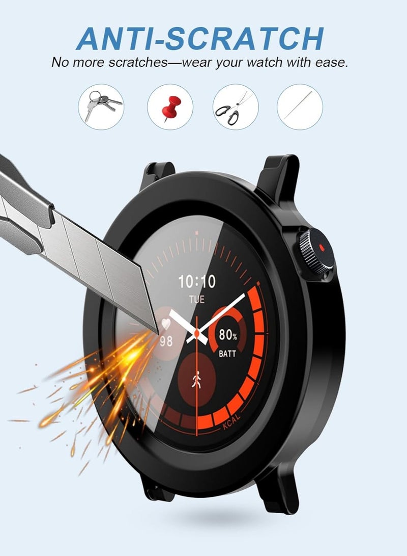(2-Pack) CMF Nothing Watch 3 Pro Smartwatch Protective Case, Harder PC Case with 9H Glass Screen Protector, Full-Coverage Integrated Protective Case - Image 3