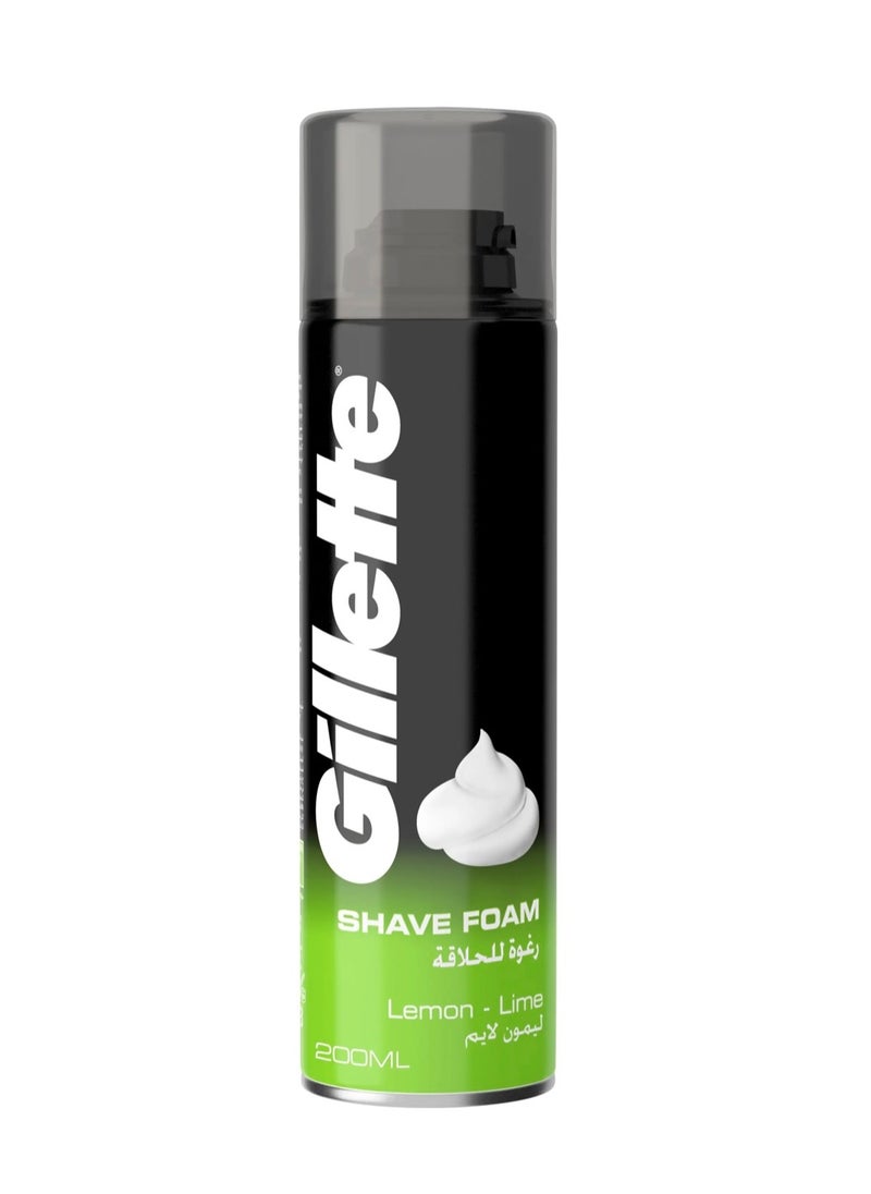 Gillette Gillette Shaving Foam Lemon 200ml  - Image 1
