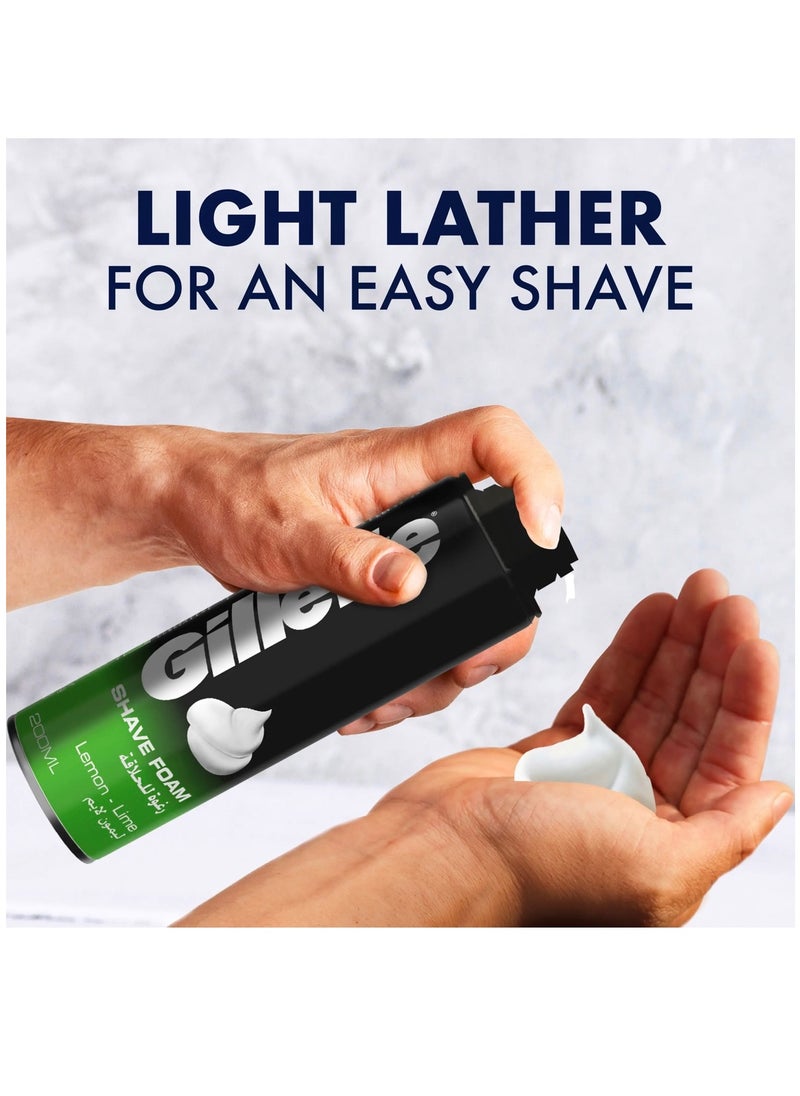 Gillette Gillette Shaving Foam Lemon 200ml  - Image 2