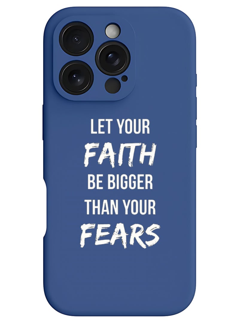 Theodor iPhone 16 Pro Max Blue Protective Slim Fit Case Liquid Silicone Cover with Full Body Protection Anti-Scratch Shockproof Case For iPhone - lets be adventurers - Image 1