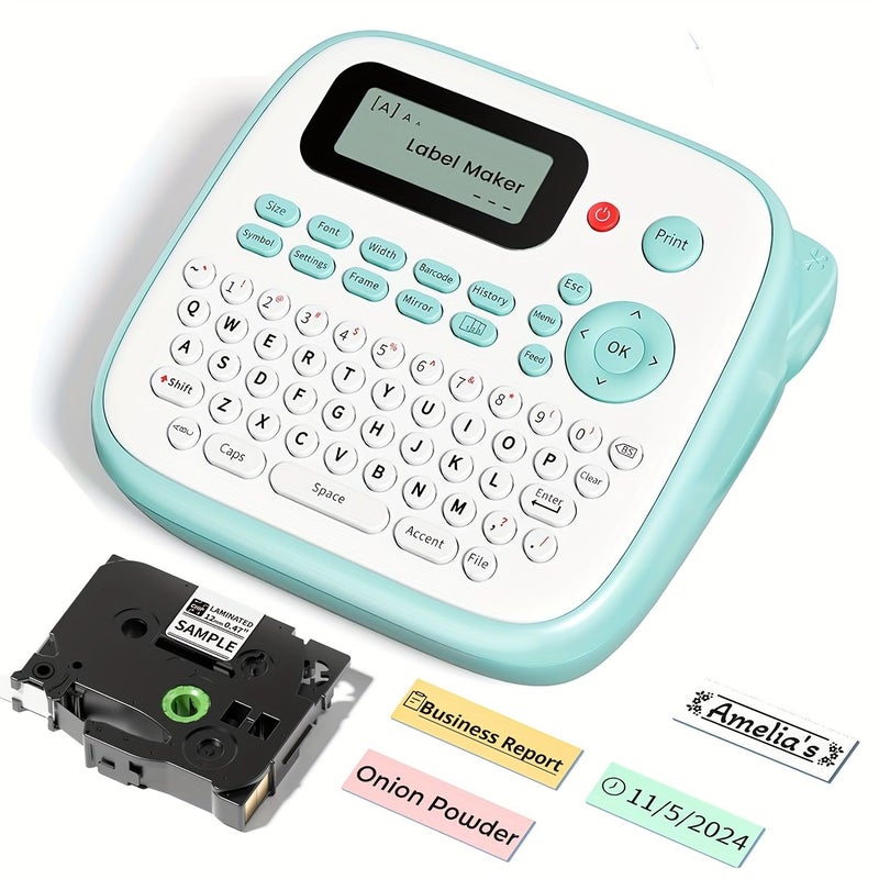 Phomemo D210 Purple Label Maker Qwerty Keyboard Labeling Device With Tape Portable Various Font Options For Home Office Organizing - Image 1
