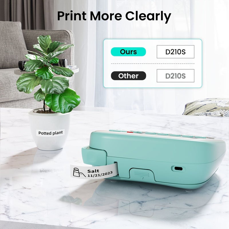 Phomemo D210 Purple Label Maker Qwerty Keyboard Labeling Device With Tape Portable Various Font Options For Home Office Organizing - Image 5