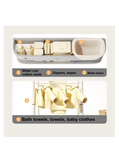 Cool Baby COOLBABY Portable Baby Changing Table Foldable Changing Table Dresser Changing Station for Infant Nursing Bath 2 in 1  - Image 5