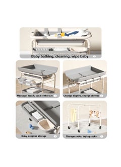 Cool Baby COOLBABY Portable Baby Changing Table Foldable Changing Table Dresser Changing Station for Infant Nursing Bath 2 in 1  - Image 4