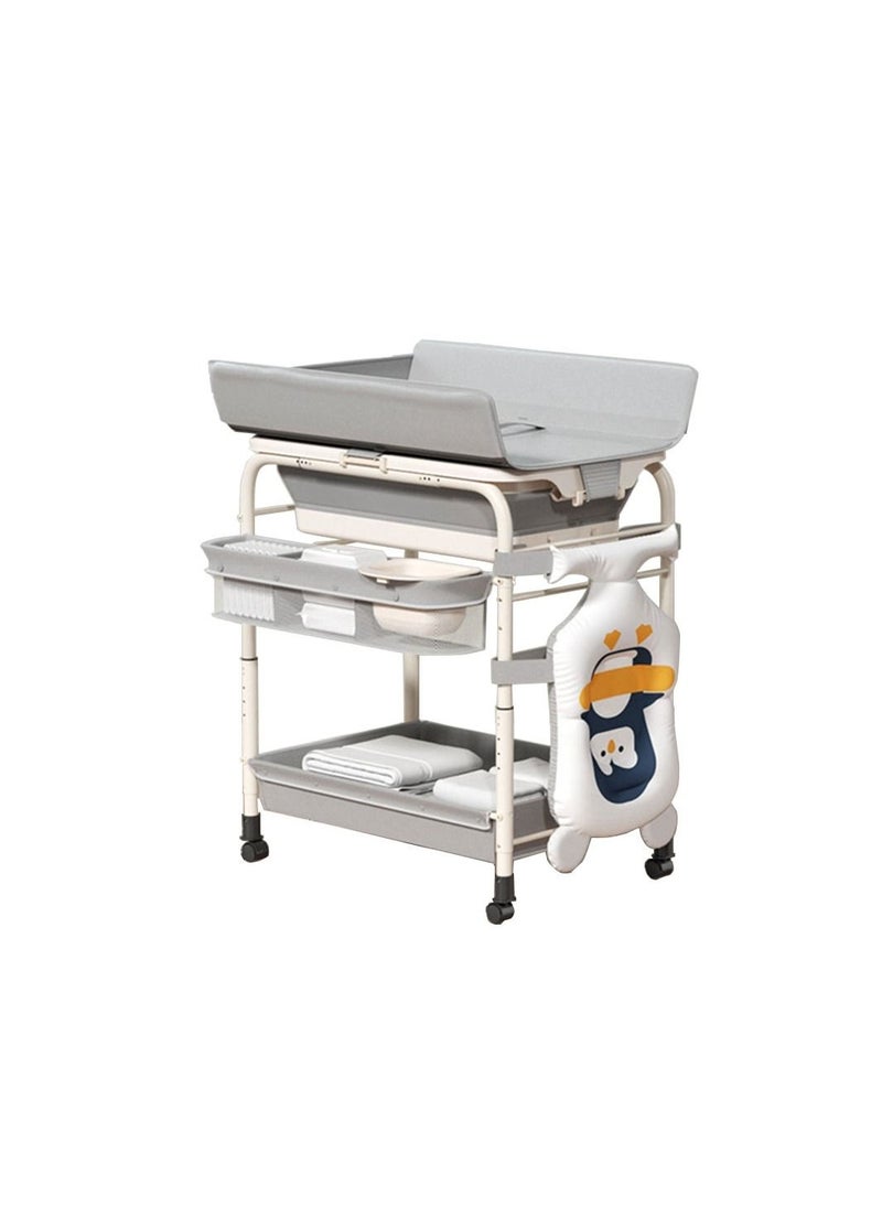 Cool Baby COOLBABY Portable Baby Changing Table Foldable Changing Table Dresser Changing Station for Infant Nursing Bath 2 in 1  - Image 1
