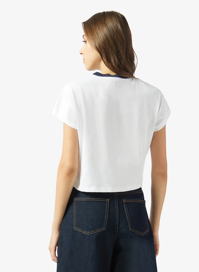 جس Crew Neck Regular Fit  T-Shirt