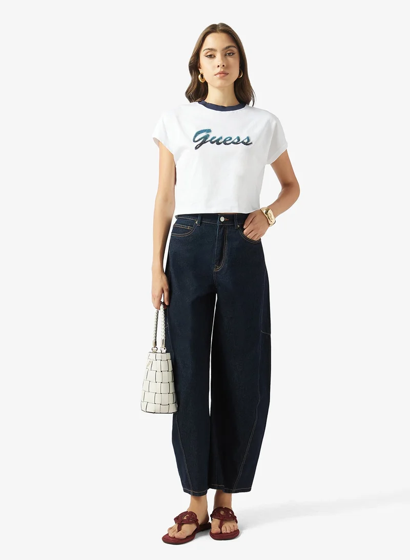 GUESS  Crew Neck Regular Fit  T-Shirt for Women | Best Price UAE