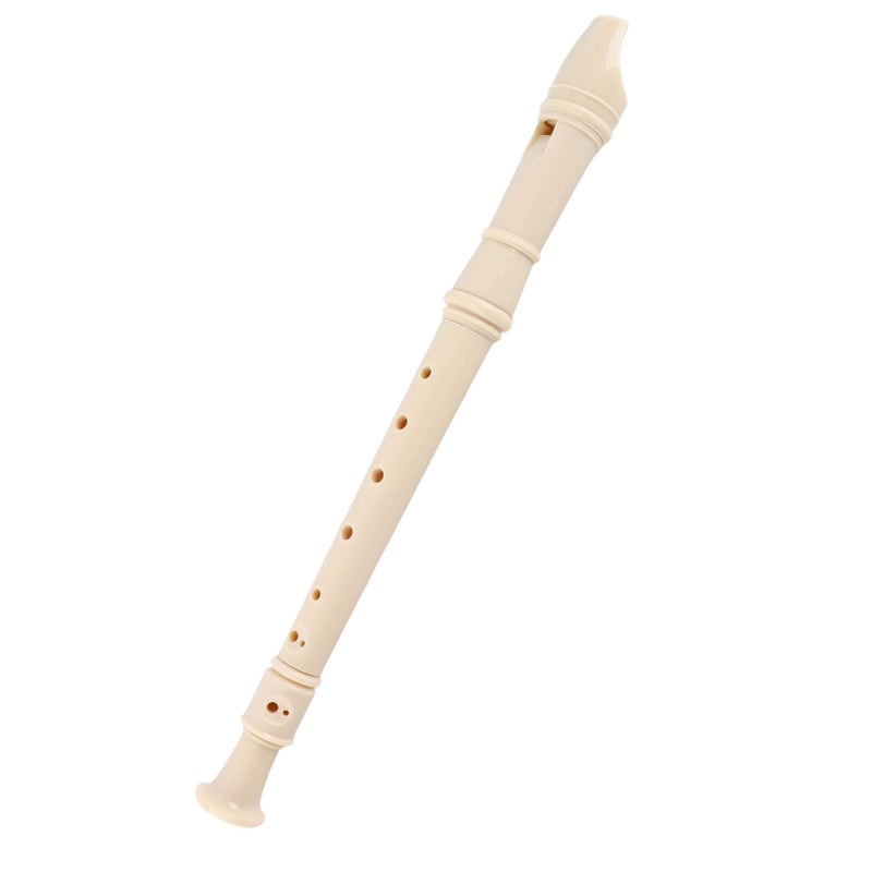 8 Hole Recorder Lightweight Portable Descant Flauta Recorder ABS Clarinet for Students Kids White - Image 3