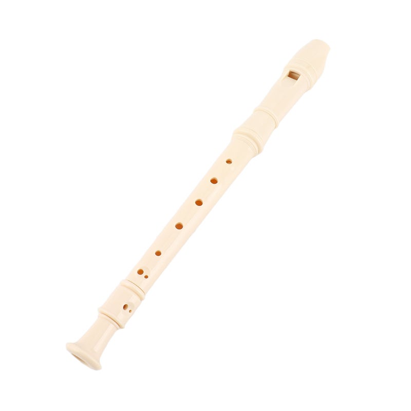 8 Hole Recorder Lightweight Portable Descant Flauta Recorder ABS Clarinet for Students Kids White - Image 2