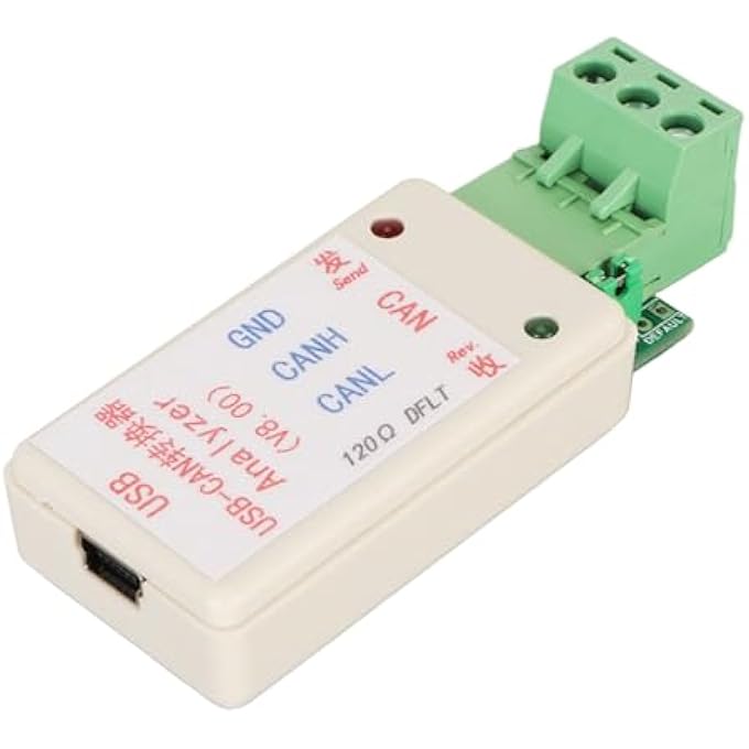 rayihni محول USB إلى CAN محلل، محول USB إلى CAN، محول USB CAN BUS محلل PVC عالي التحويل مع كابل USB - Image 1