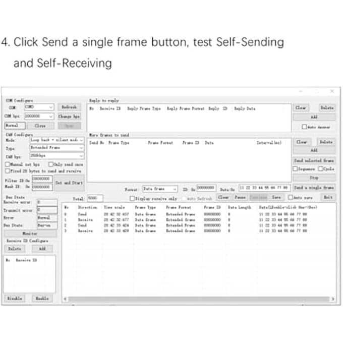 rayihni محول USB إلى CAN محلل، محول USB إلى CAN، محول USB CAN BUS محلل PVC عالي التحويل مع كابل USB - Image 2