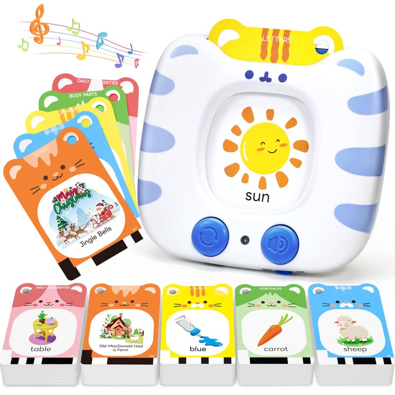 JoyCat Talking Flash Cards for Toddlers 35 314 Words with Durable Thick Cards Clear Audio Easy to Slide in and Out Speech Therapy Toys Birthday Gifts for Boys Girls - Image 3