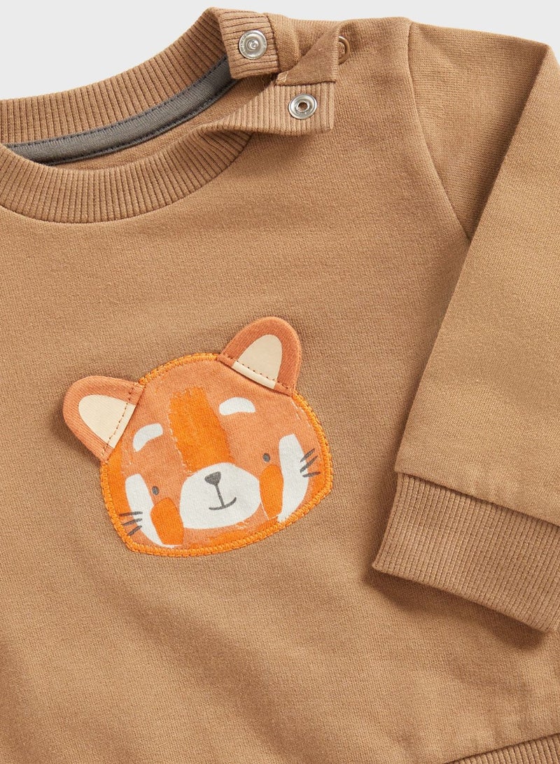 mothercare Infant Cat Embossed Sweatshirt  - Image 3