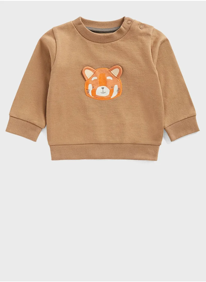 mothercare Infant Cat Embossed Sweatshirt