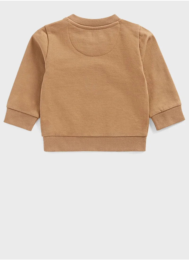 مذركير Infant Cat Embossed Sweatshirt