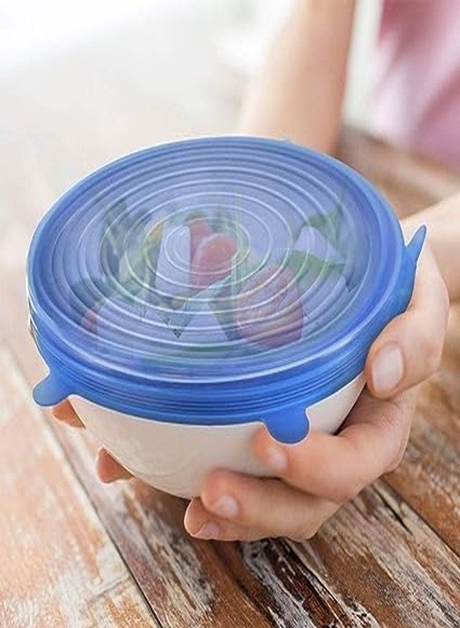 VIMNJULA 12 Pack Silicone Stretch Lids, Silicone Lids Food Covers, Silicone Covers for Bowls,Food and Bowl Covers, Reusable Container Lids - Image 5