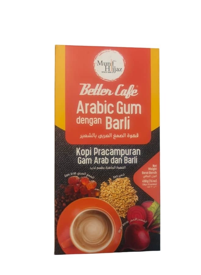 قهوة الصمغ العربي بالشعير معى السكر 450 جرا م