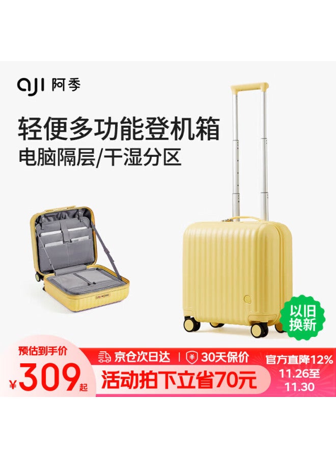Aji Luggage Suitcase, Travel Case For Women, Small And Lightweight, Spring And Autumn Airline Carry-on, 14-inch, Children's Luggage, Password Lock Box