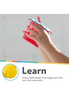 Nuby Nuby 5-Piece Splish Splash Bath Time Stacking Cups  - Image 4