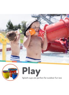 Nuby Nuby 5-Piece Splish Splash Bath Time Stacking Cups  - Image 5