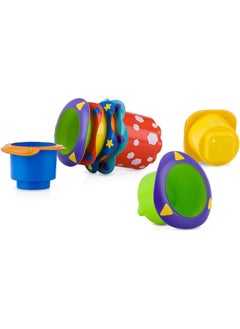 Nuby Nuby 5-Piece Splish Splash Bath Time Stacking Cups  - Image 3