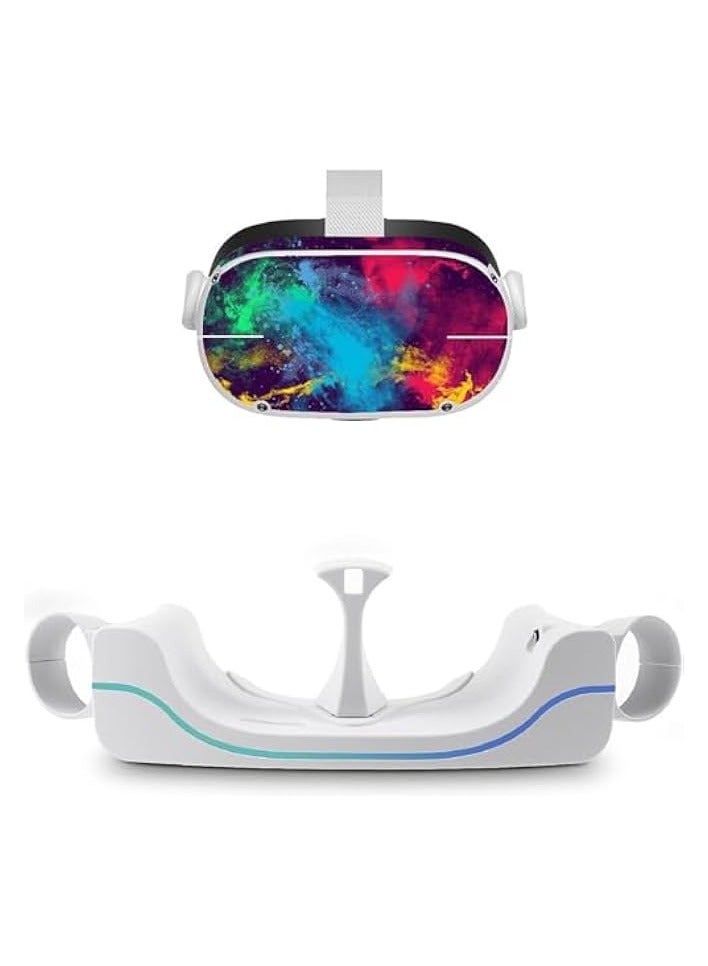 جويز محطة شحن لجهاز Oculus Quest 2، محطة شحن مثبتة على الحائط مع كابل شحن USB-C، قاعدة شحن عالية السرعة مع ضوء تنفس، حامل قاعدة شحن لجهاز Oculus Quest 2 مع مقبض للتخزين - Image 1