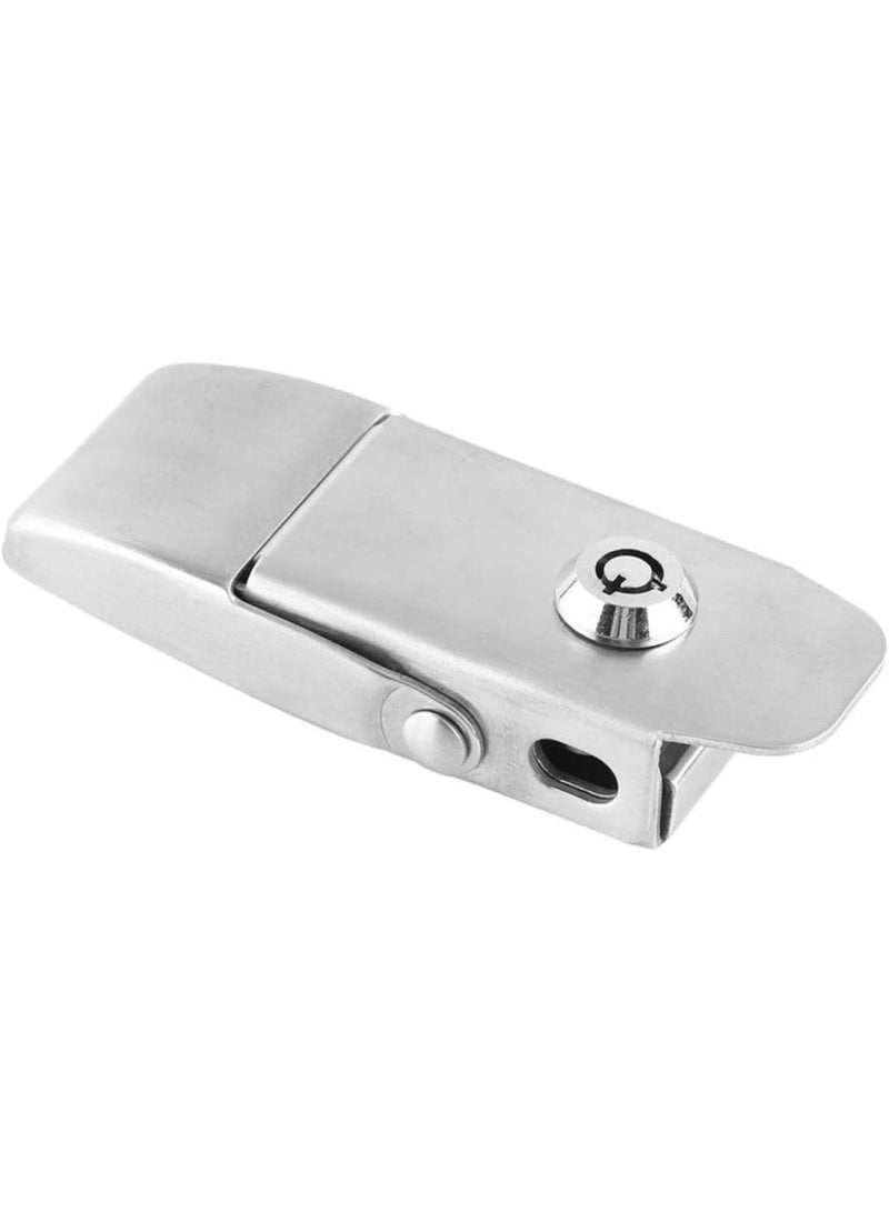 GGOOT Stainless Steel Spring Toggle Latch Toggle Hasp Clamp Cabinet Locking Tool Hardware With Two Keys - Image 3