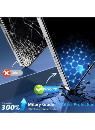 2Pack Samsung Galaxy S25 Edge Privacy Screen Protector Fingerprint Unlocking, 25° Anti Spy, Full Coverage, Easy Installation Anti-Spy & Privacy Protection Anti-Fingerprint & Bubble Free, Case Friendly 9H Tempered Glass, Black Clear - view 4