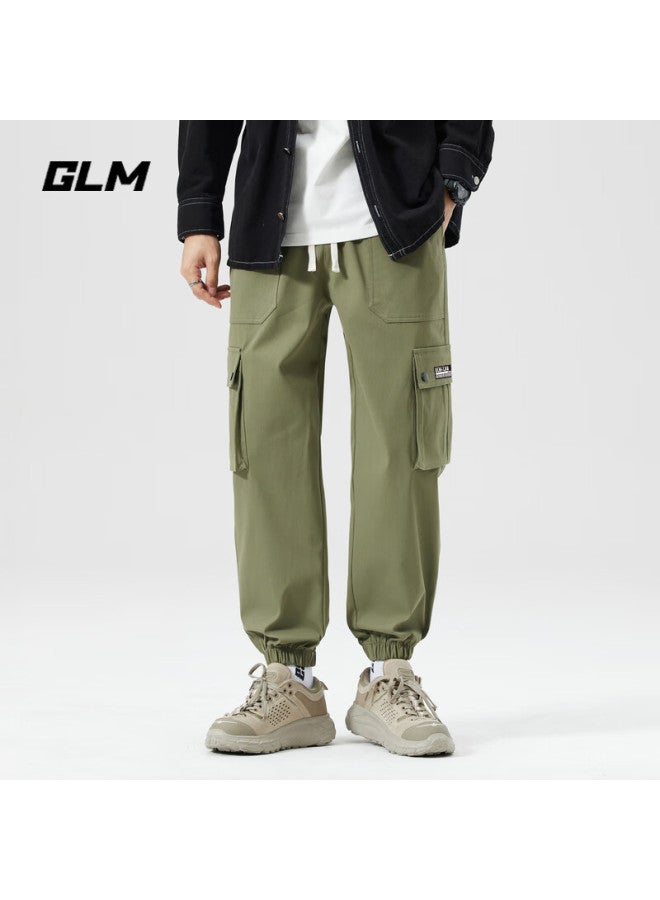 Glm Men's Casual Pants Autumn Slim-fit Loose Trendy Korean Style Sports Men's Long Pants - Image 2