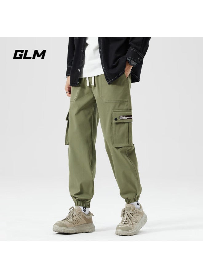 Glm Men's Casual Pants Autumn Slim-fit Loose Trendy Korean Style Sports Men's Long Pants - Image 1