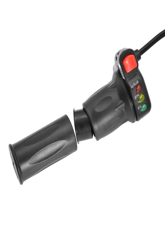 WUXING 36V/48V Right and Left Electric Bike Handlebar Throttle Grip with Battery Indicator Power Switch Ebike Twist Throttle Handle Thumb Throttle - Image 3