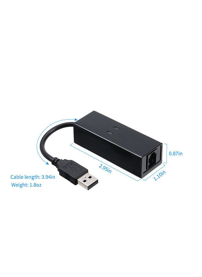 Generic - External USB 56K V.92 V.90 Dial Up Fax Modem for Win XP/VISTA7/8/10 - Image 1