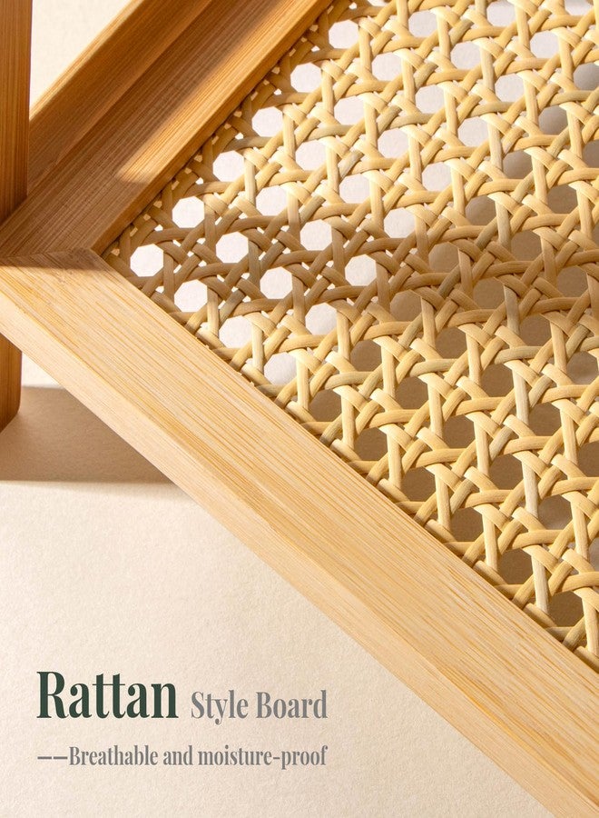 ANBOXIT Rattan-Look Matcha Station Organizer, Countertop Bamboo Tea & Coffee Accessories Station Organizer, 2 Tier Mug Holder Display Stand for Kitchen, Home, Office - Image 2