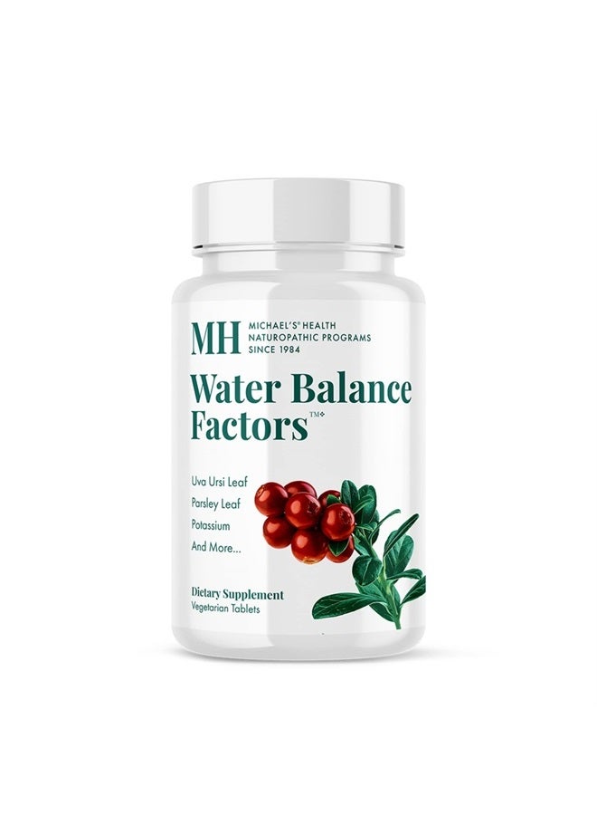 MICHAEL'S Health Naturopathic Programs Water Balance Factors - 120 Vegetarian Tablets - Helps Balance Fluid Levels - with Potassium & Vitamin B6 - Gluten Free, Kosher - 40 Servings - Image 1