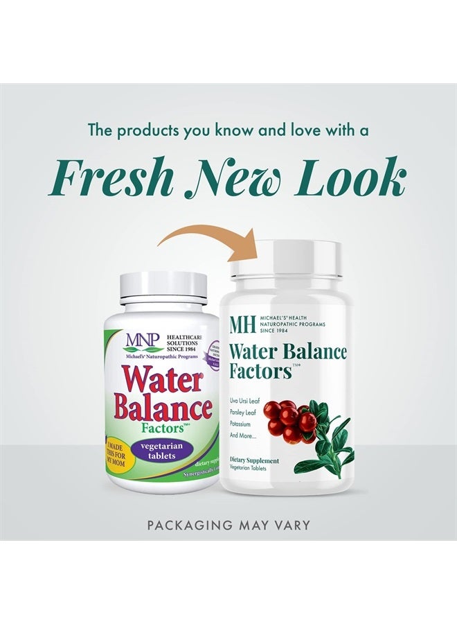 MICHAEL'S Health Naturopathic Programs Water Balance Factors - 120 Vegetarian Tablets - Helps Balance Fluid Levels - with Potassium & Vitamin B6 - Gluten Free, Kosher - 40 Servings - Image 3