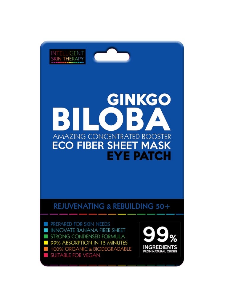 BeautyFace Rejuvenating and Rebuilding Eco Fiber Sheet Eye Patch Ginkgo Biloba - 1 pair