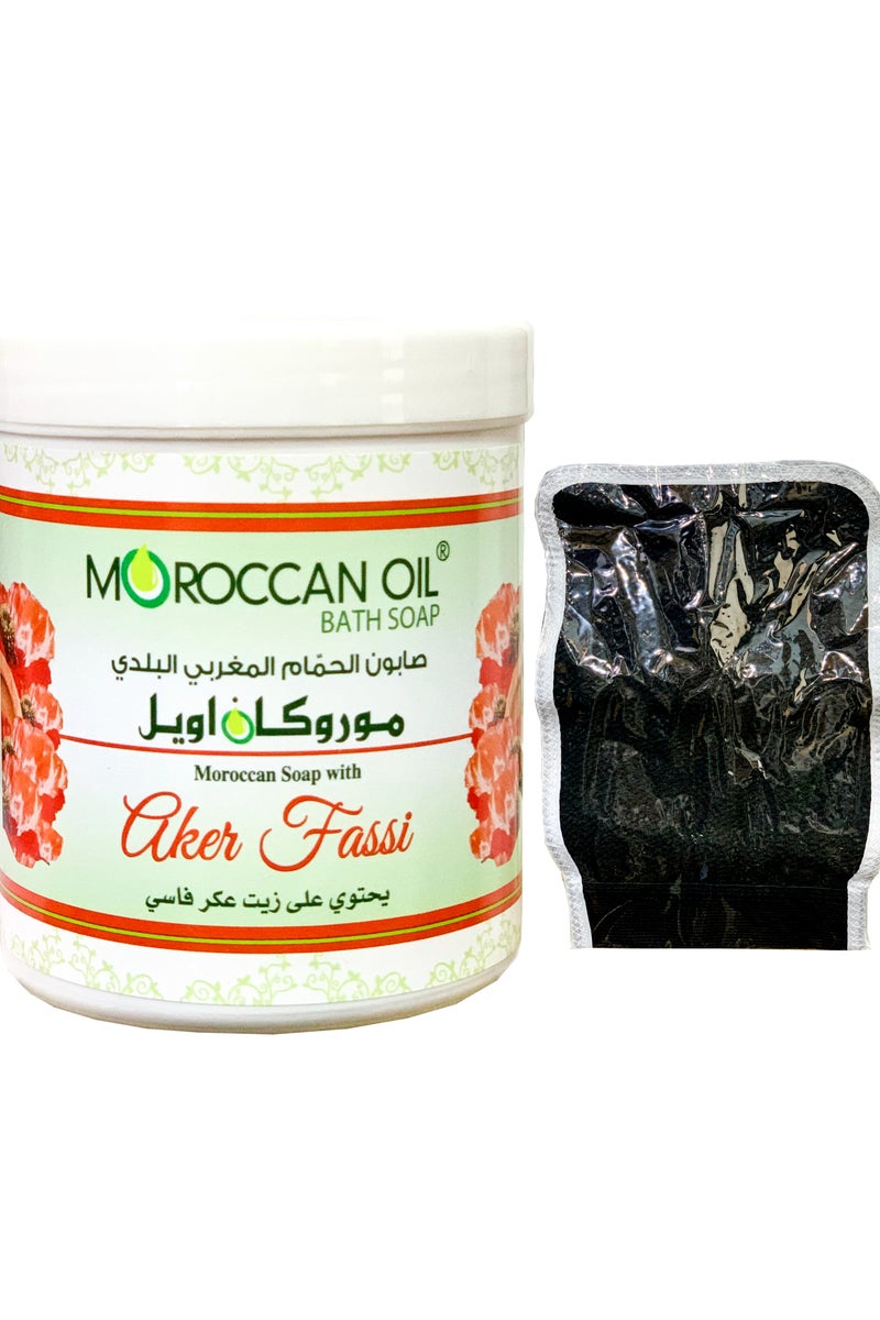 موروكان أويل صابون حمام زيت مغربي عكر فاسي -250 مل - Image 1
