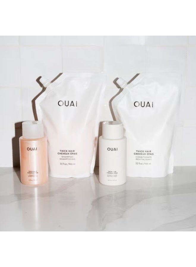 OUAI Thick Hair Shampoo Refill 946ml - Image 2