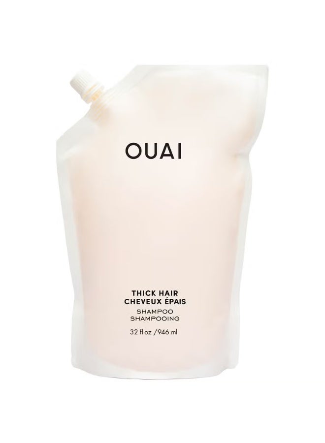 OUAI Thick Hair Shampoo Refill 946ml - Image 1