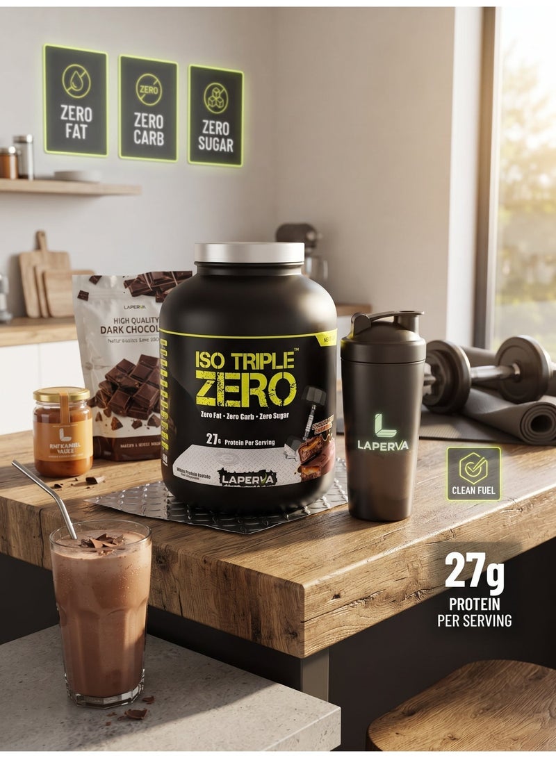 Laperva Iso Triple Zero Next Generation Whey Protein, Chocolate Caramel, 4 LB + any AN whey Advanced Protein 132g - Image 5