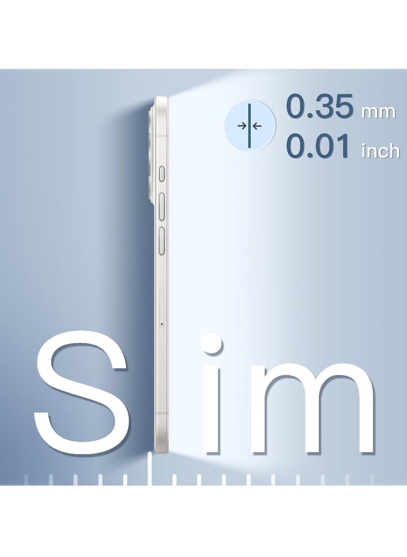 JAJEEK Ultra Slim (0.35mm Thin) Case for iPhone 14 Pro 6.1-Inch, Camera Lens Cover Full Protection, Lightweight Matte Finish PP Hard Minimalist Case, Supports Wireless Charging (Frosted Clear) - Image 3