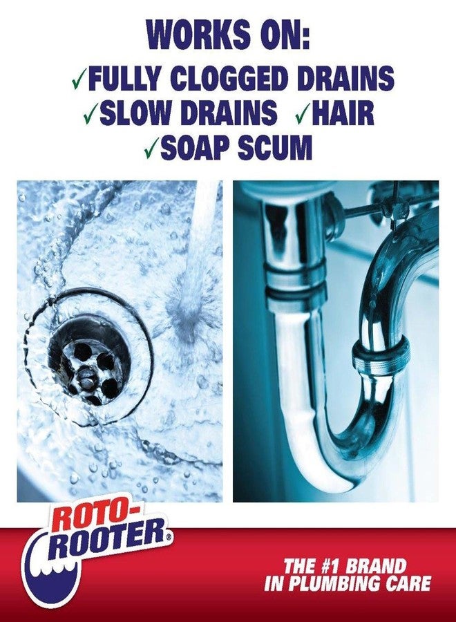 Roto-Rooter 351405 Hair Clog Remover Drain Cleaner, 64 oz - Image 2