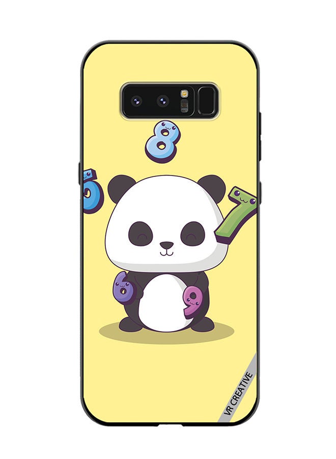 VR CREATIVE Protective Case Cover For Samsung Galaxy Note 8 Panda With 56789 Numbers Design Multicolour - Image 1