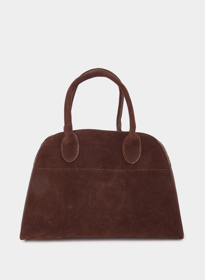 Styli Suede Look Belted Side Handbag - Image 3